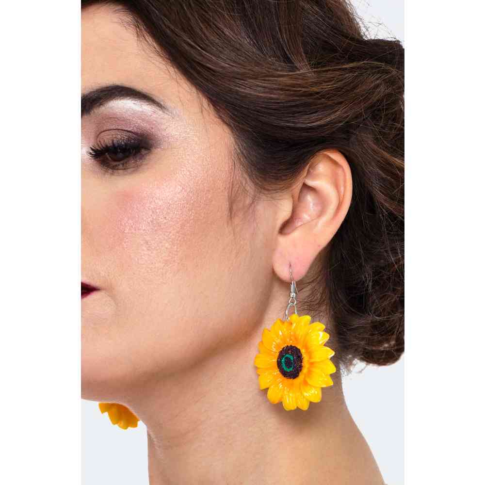 Voodoo Vixen - Sunflower Des boucles d'oreilles - Jaune